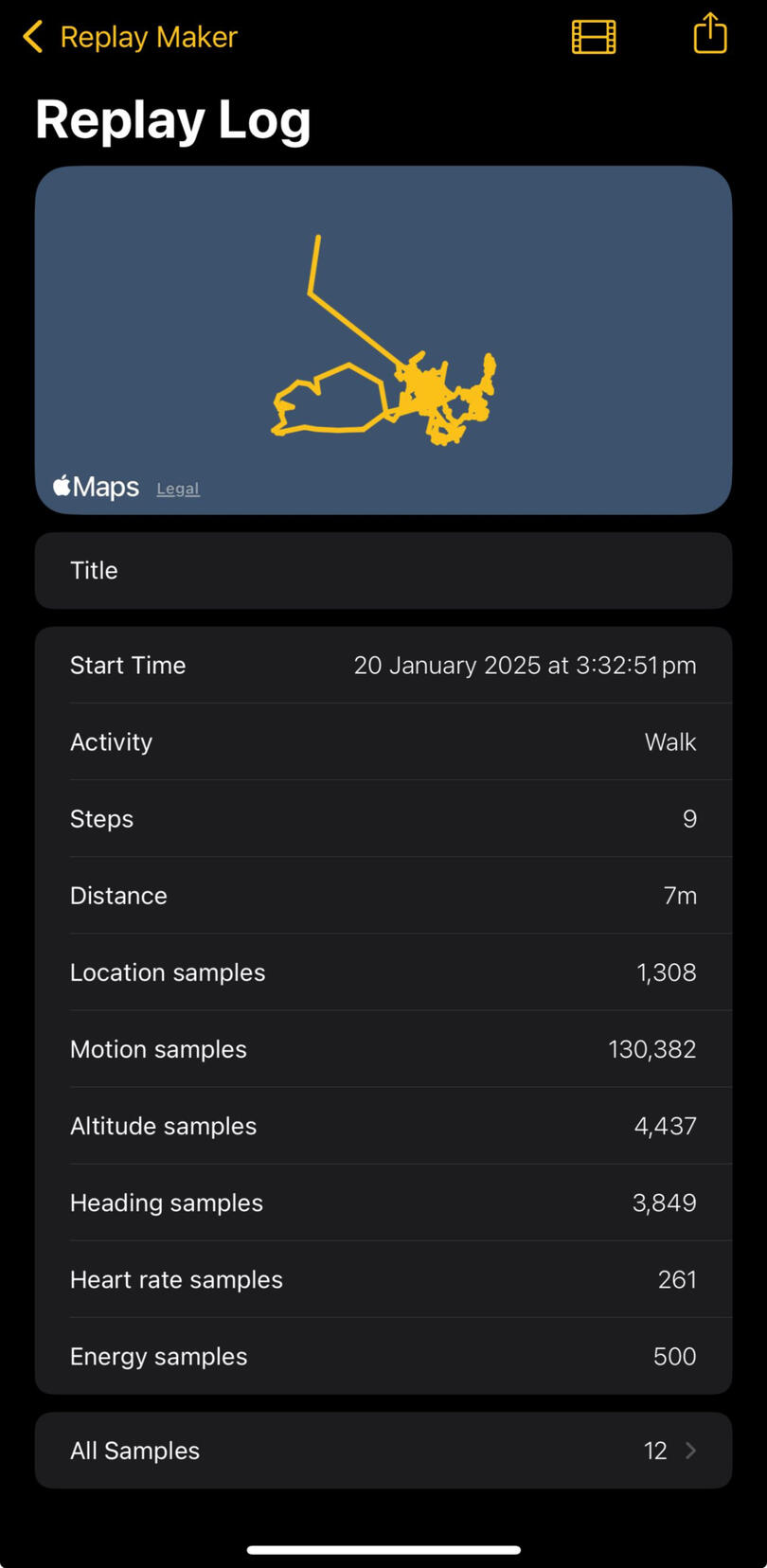 Screen when the watch app isn’t open during import.