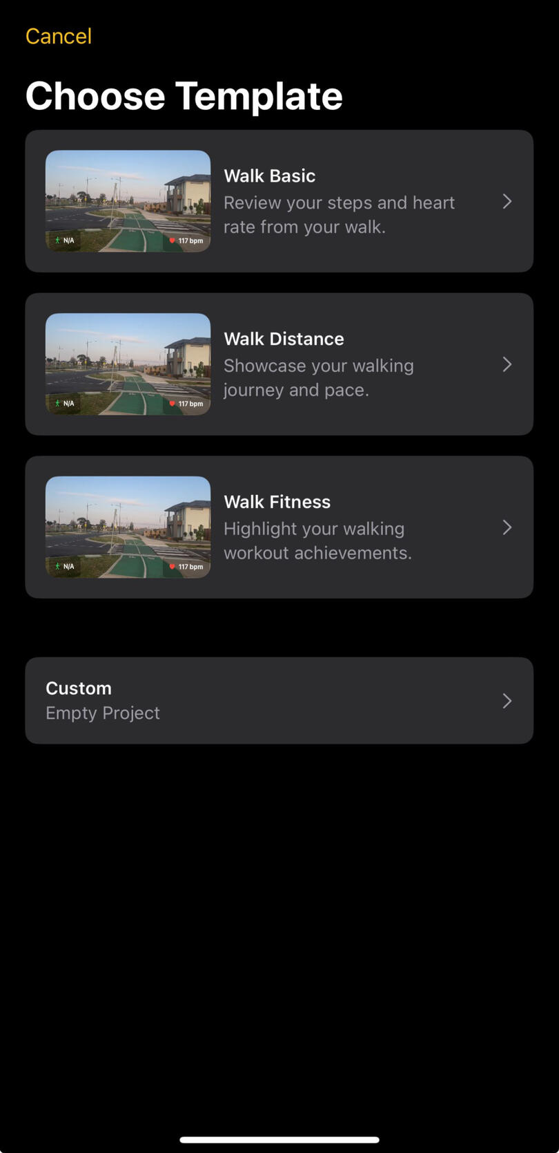Screen when the watch app isn’t open during import.